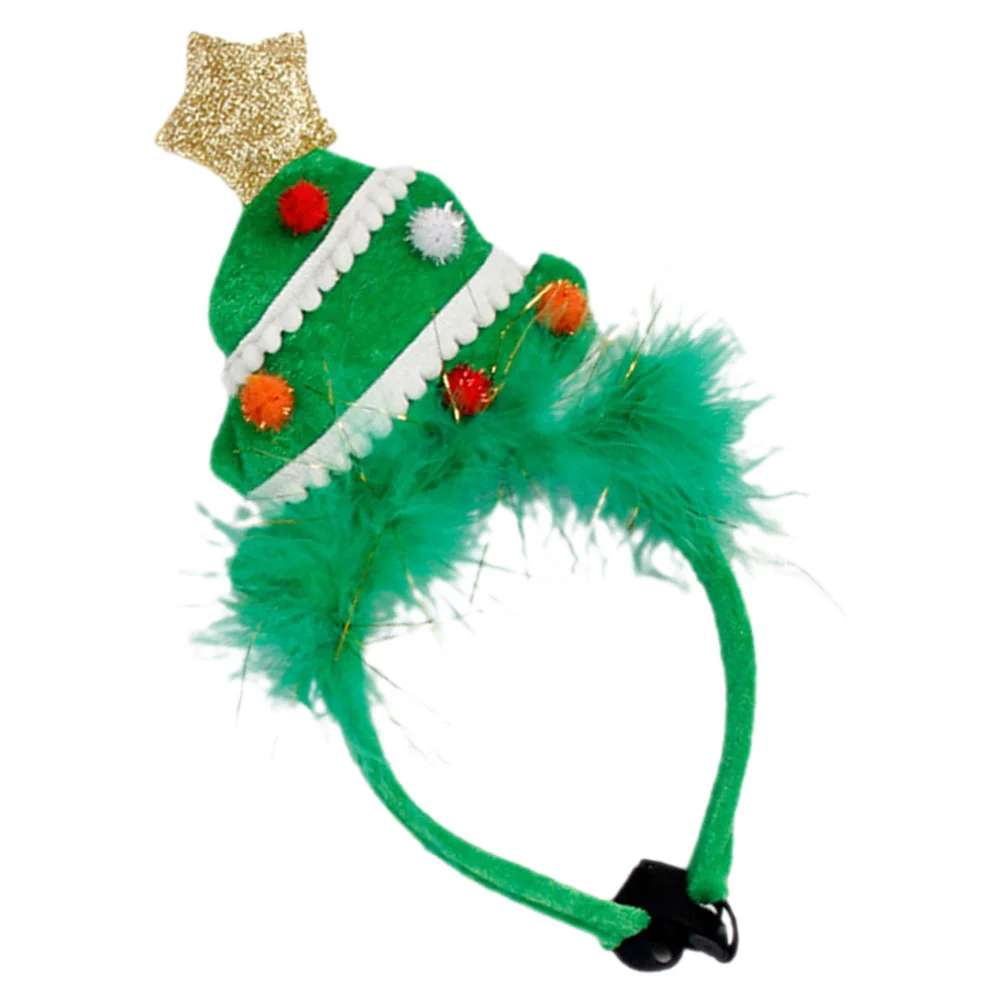 Cerceau de cheveux de chien de Noël, coiffure d'arbre de Noël, bande de sauna pour animaux de compagnie, accessoire de costume pour enfant