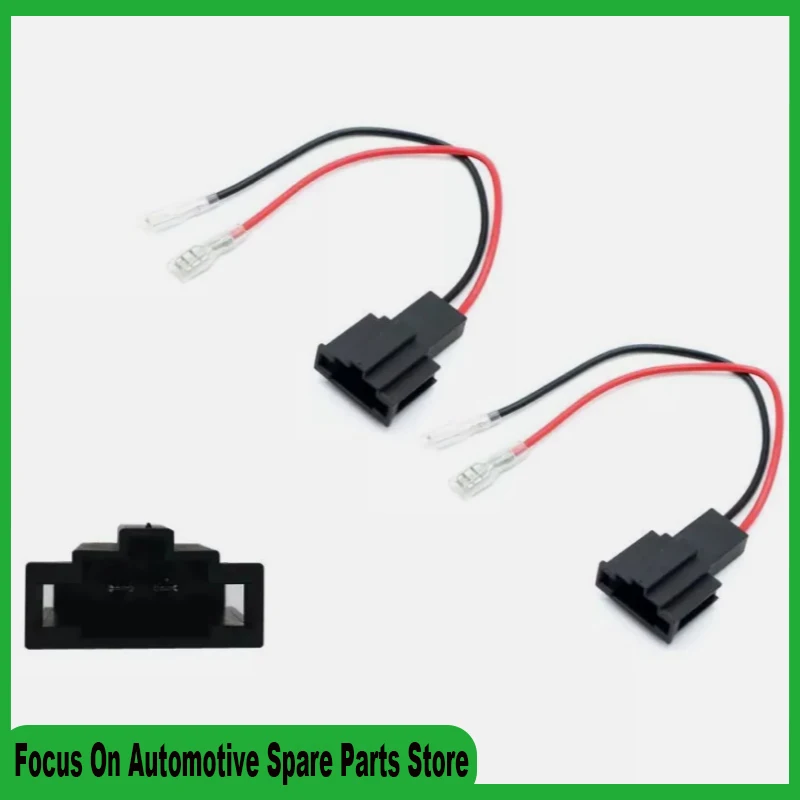 

2pcs Auto Speaker Adaptor Cable Fits For Audi A4 A6 Q5 Q7 R8 TT Wire Harness Adapter Connector For Seat Exeo 2008-2013