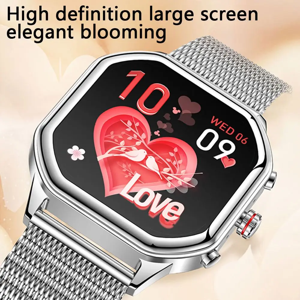 New Square Smart Watch For Women 1.4 Inch TFT Screen Comprehensive Health Monitoring Voice Call IP67 Waterproof Smartwatch 2025