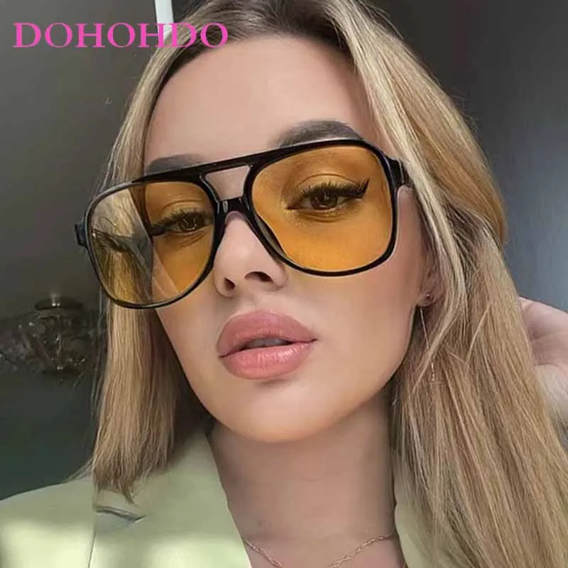 

Classic Vintage Pilot Sunglasses Men Women Big Oversized Frame New Luxury Brand Design Sun Glasses Outdoors Travel Shades UV400