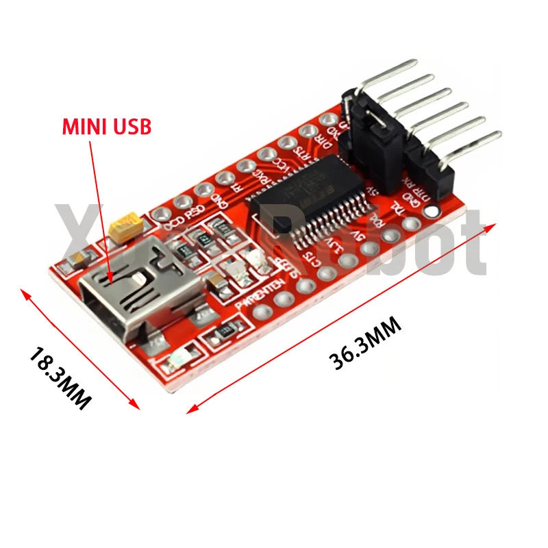 FT232RL FT232 FTDI USB 3.3 فولت 5.5 فولت إلى TTL وحدة مهايئ مسلسل لاردوينو FT232 برو منفذ صغير USB إلى TTL 232 Mini / Type-C USB