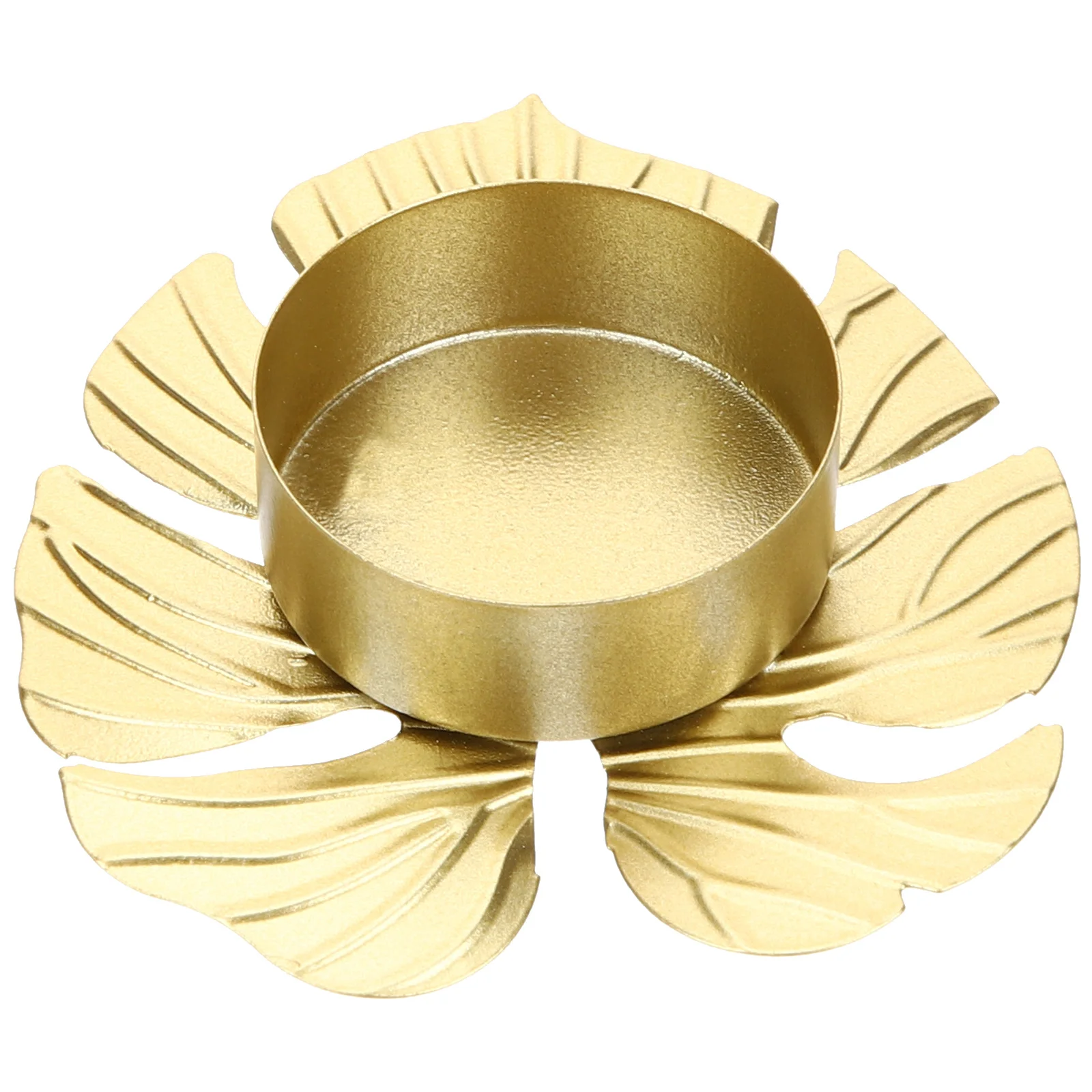 

2Pcs Gold Metal Leaves Holder Aesthetic Table Centerpiece for Parties Weddings Xmas Decorations Holder