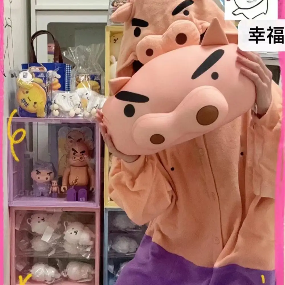 Anime Crayon Shin-Chan Jumpsuit Pajamas Spring Autumn Student Dormitory Loungewear Cartoon Creative Cosplay Clothes Holiday Gift