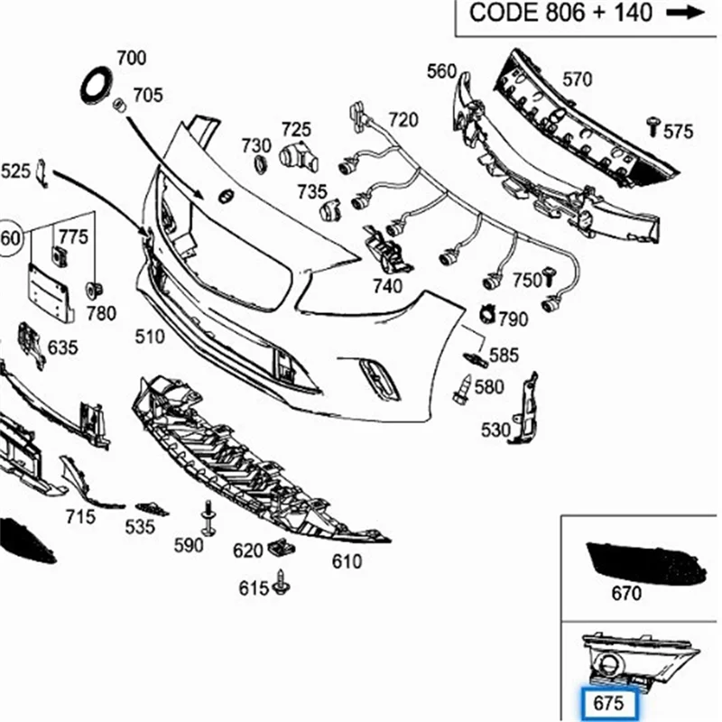 

Radar Bracket 1768852900 1768853000 Formercedes-Benz A-Class W176 2016-2018 Electronic Bracket Front Bumper Radar Bracket