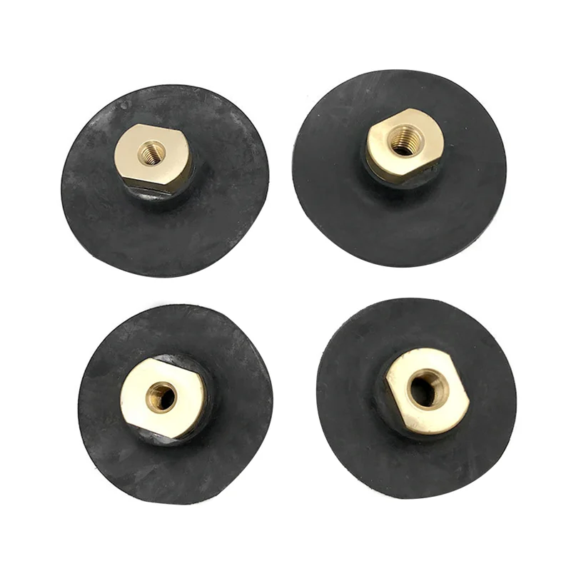 

Rubber Backing Pad Polishing Grinding Disc Holder For Angle Grinder M14 Abrasive Self-Adhesive Grinding Backing Pad 4In Durable