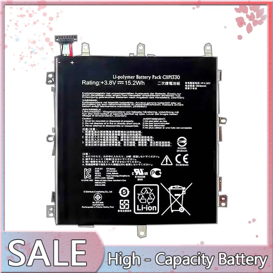 

Tablet Battery C11P1330 For Asus Memo Pad 8 ME581C K01H K015 ME8150C 3948mAh Lightweight