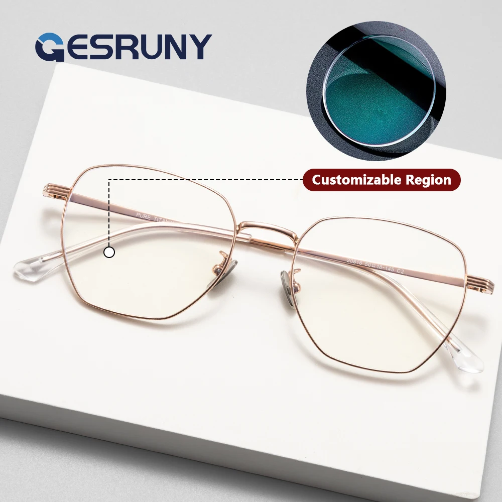 

Gesruny Fashion Classic Progressive Prescription Glasses Custom Myopia Optical Lenses Eyeglasses For Men Women Reading Eyewear