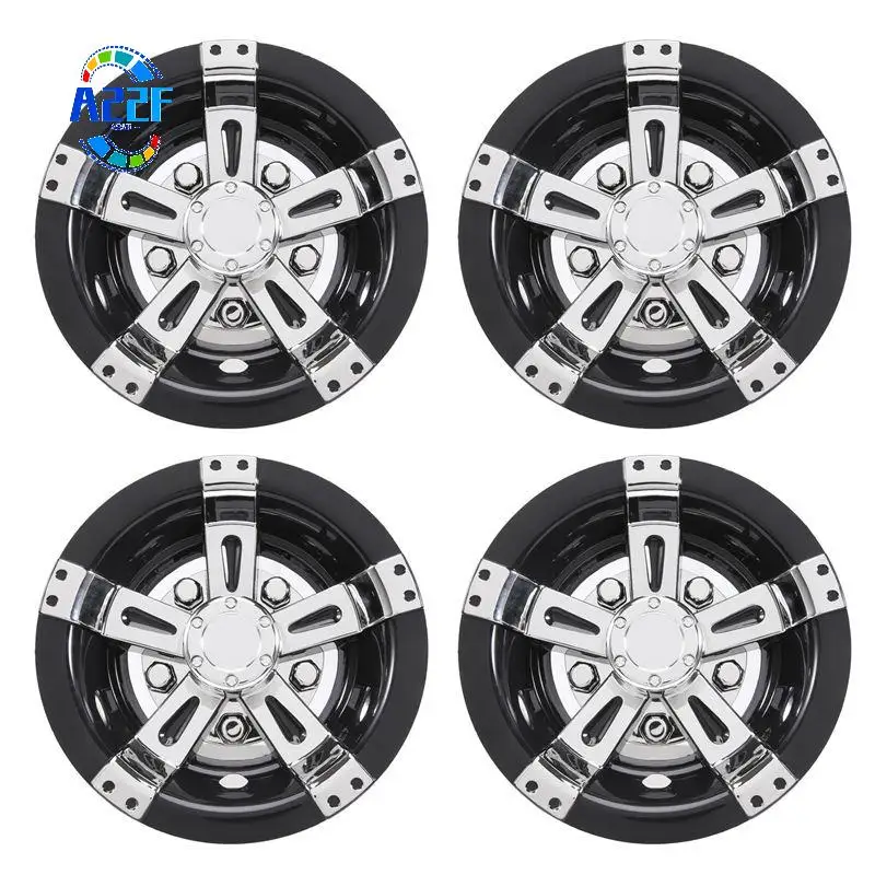 

A22F-4Pcs 8Inch Golf Cart Wheel Cover Golf Cart Hub Cap For Golf Carts For Club Car, EZGO, Yamaha