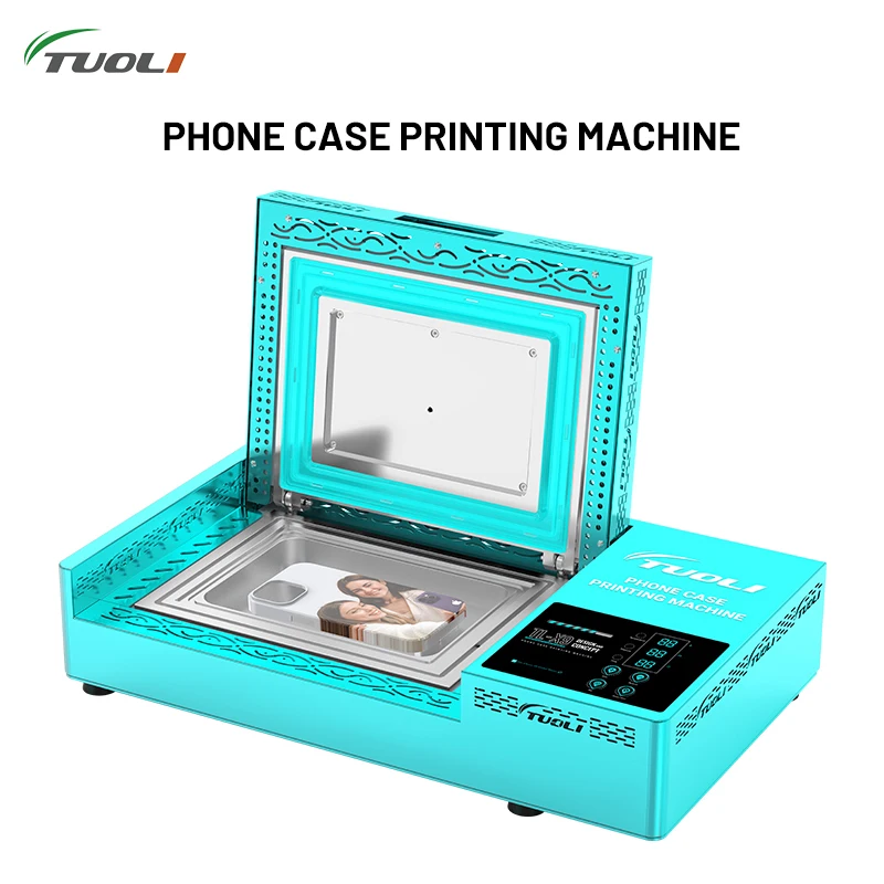 TUOLI-TL-X9 Mobile Phone Case Printer, Wi-Fi App, Personalizar Online, DIY Machine, Sublimação Blanks Impressão