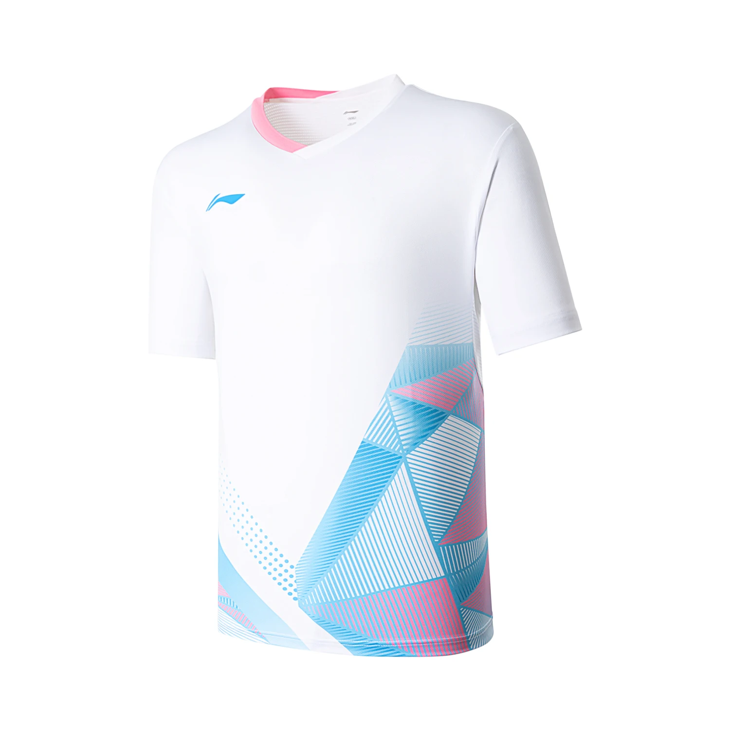 Li-Ning Men Badminton Jersey T-shirt AT DRY Breathable 93%Polyester 7%Spandex LiNing Regular Fit Sports Tee Tops AAYU129