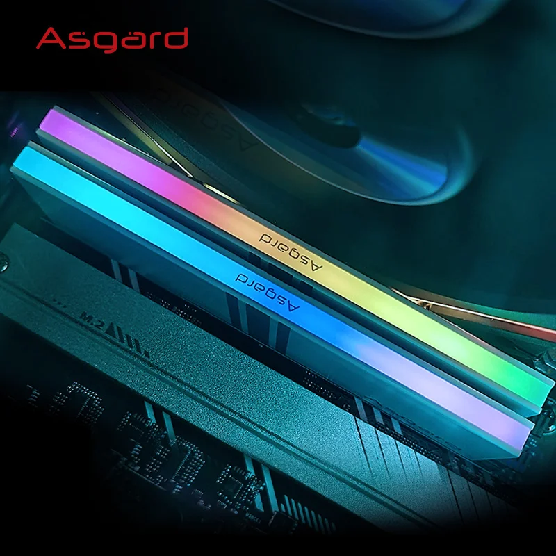 Imagem -06 - Memória Asgard Ddr4 Ram pc 8gbx2 16gbx2 3600mhz Rgb Ram Branco para Desktop