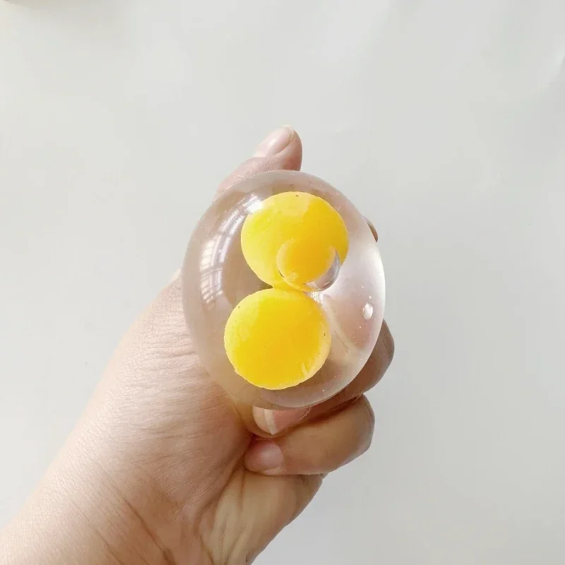 New Gudetama Cute Cartoon Egg Stress Reliever Squeeze Toy Doll Transparent Vent Ball Anime Peripherals Child Festival Gift