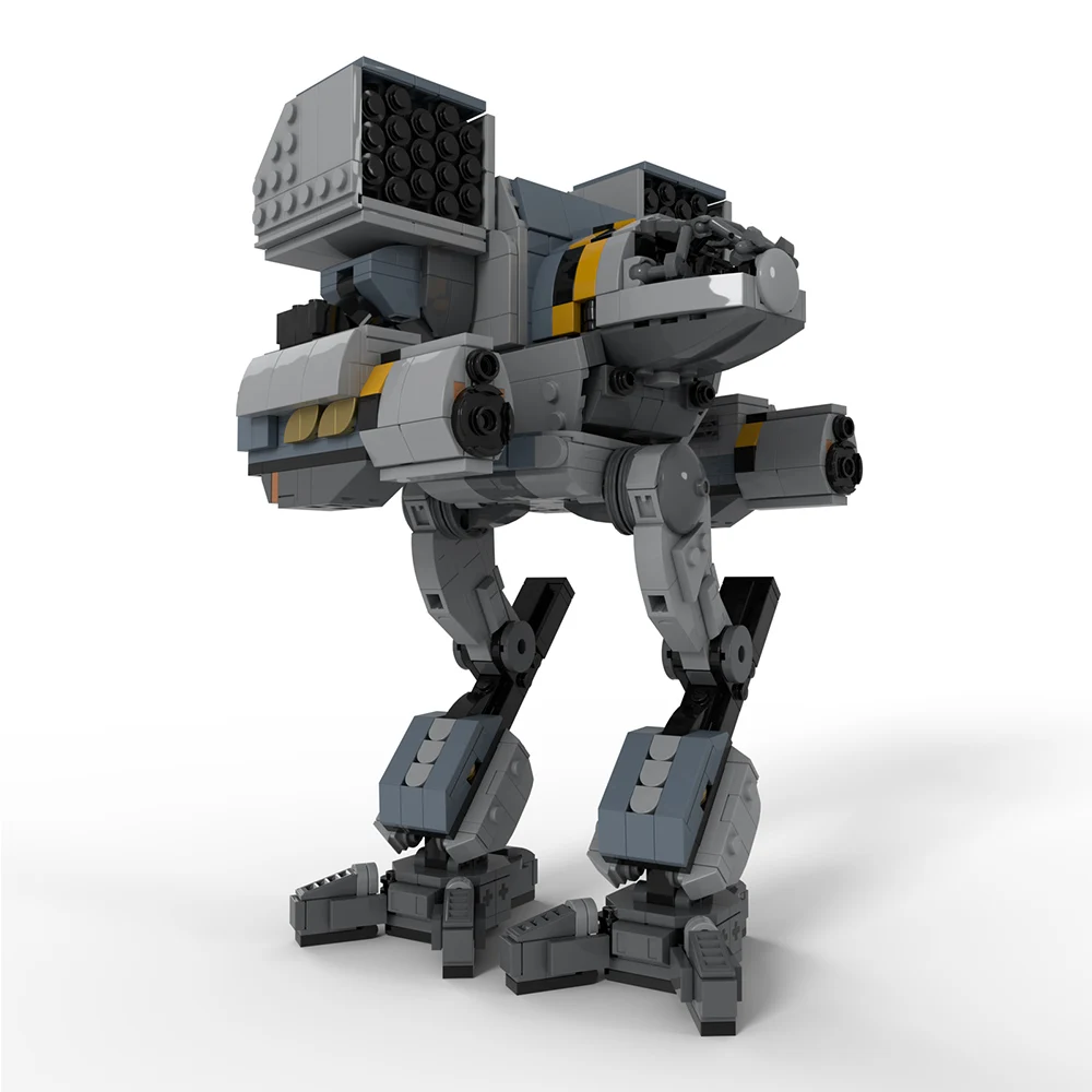 Gobricks MOC Vlooien BattleMecheds Mech robot Bouwstenen Model Hout Wolf OmniMech Bricks Gemonteerd Speelgoed voor Kinderen Gift