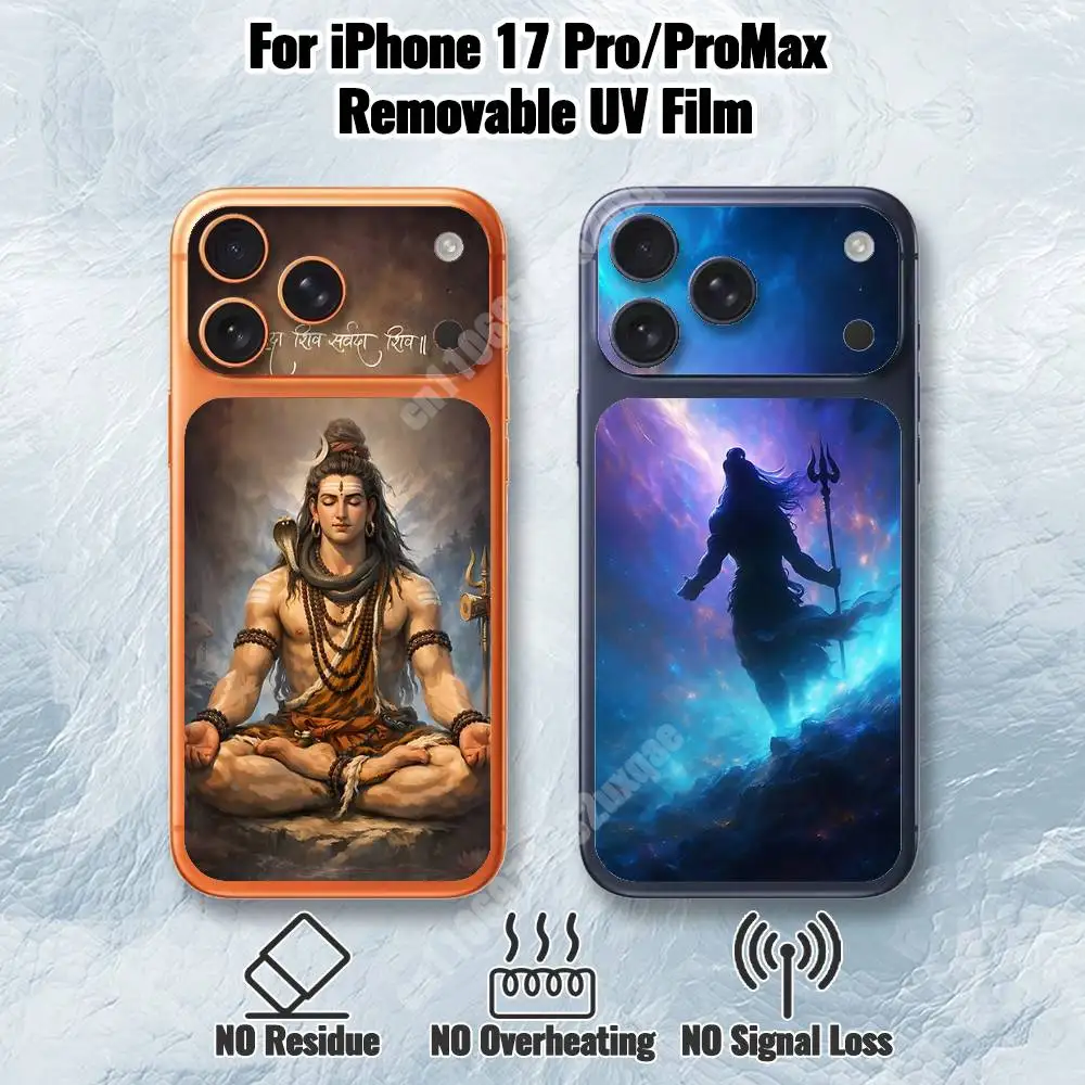 

Indian Lord Shiva Mahadev Removable UV Film for iPhone 17 Pro 17 ProMax HD Decal Skin
