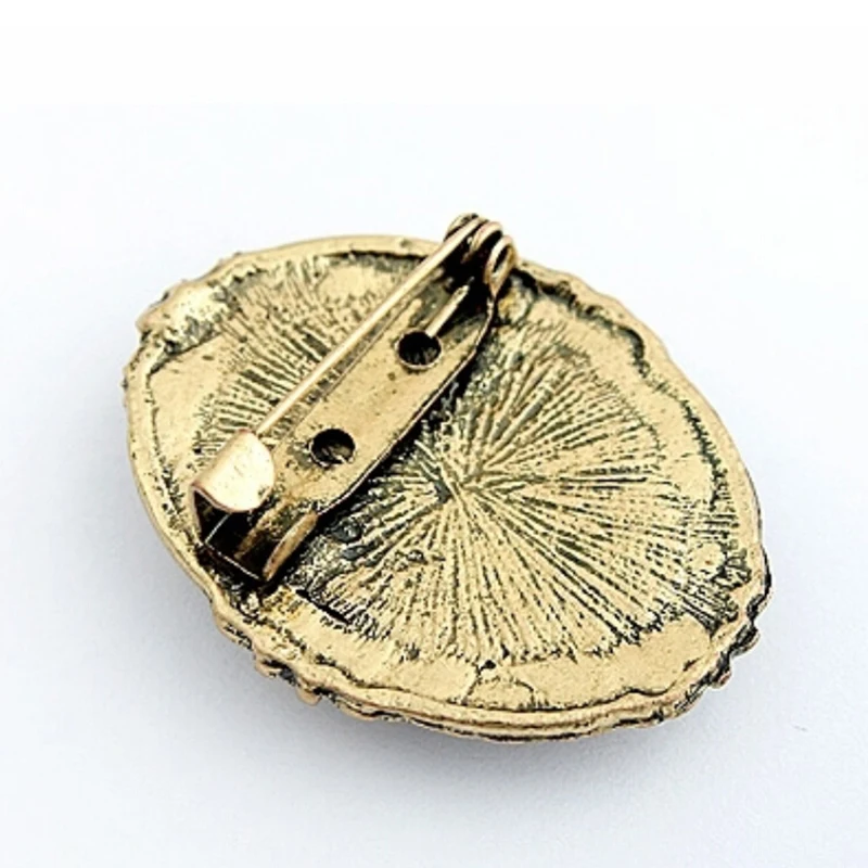 Vintage Cameo Elegant Brooch Pin Antique Wedding Charm Portrait Brooch Pin Women