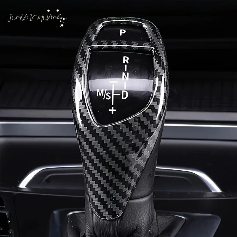

Carbon Fiber Sports Gear Shift Panel Frame Gear Knob Cover Head Trim For BMW F20 F21 F22 F23 F30 F32 F34 F35 F36 F06 F12 F25 F26