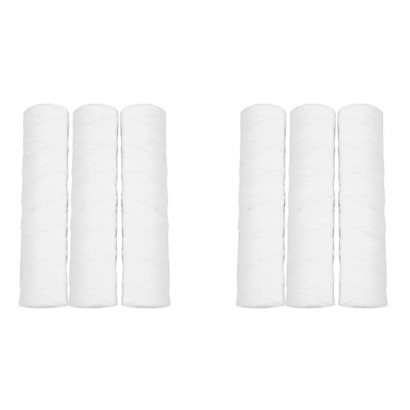 

BHTS-6Pcs Water Purifier 10 Inch String Wound Filter Cartridge 5 Micrometre PP Cotton Filter Sedmient Filter