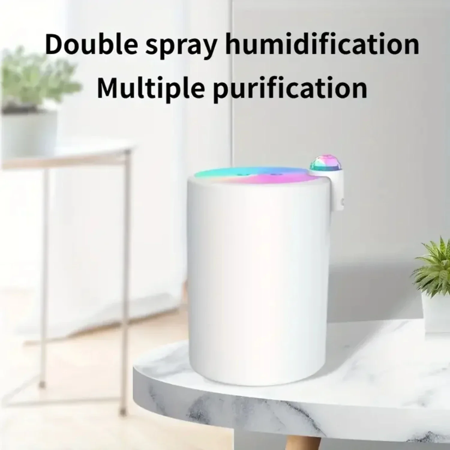 Improved Room Air Quality Large Capacity Ultrasonic Air Humidifier Diffuser - 2000ML Cool Mist Maker for Effective Moisture Cont