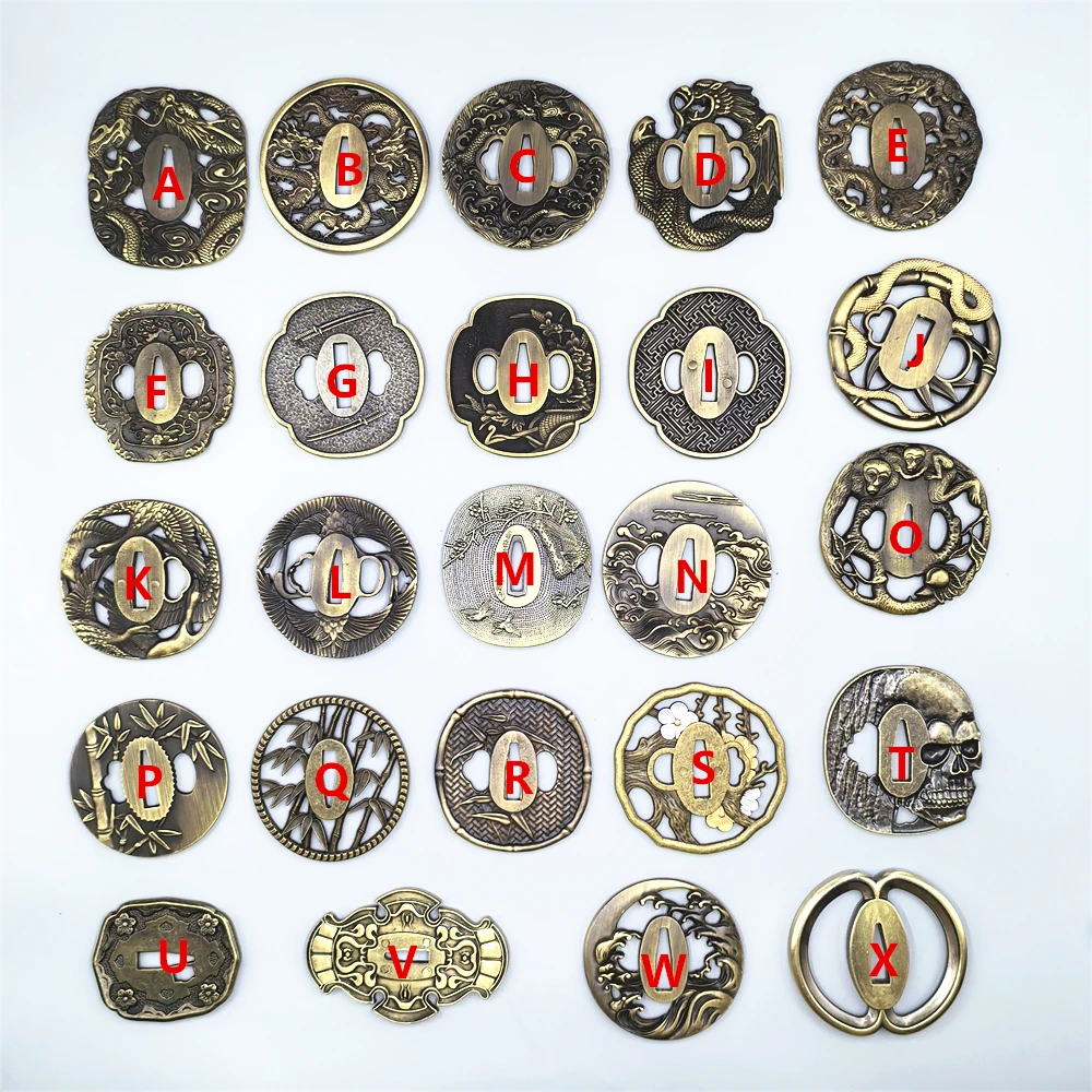 Alloy Tsuba For Japanese Sword Samurai Katana Wakizashi Katana Knife Beautiful Fittings