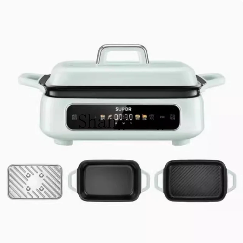 

ZYY Multifunctional Cooking Pot Household Grilled Fish Grilled Pot Split Grilled Shabu Cooking Integrated