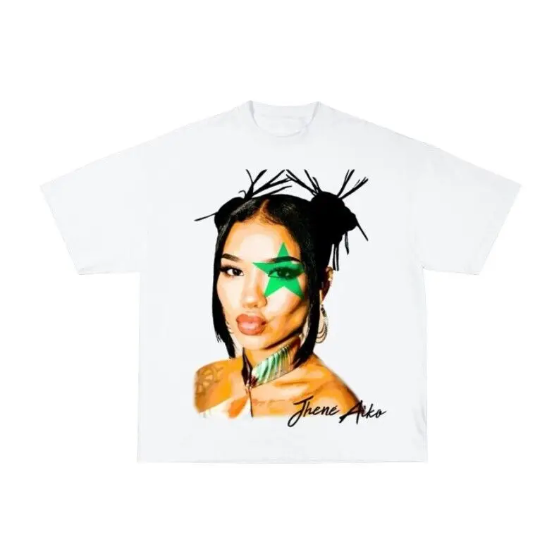 Jhene Aiko Green Star T Shirt Big Face