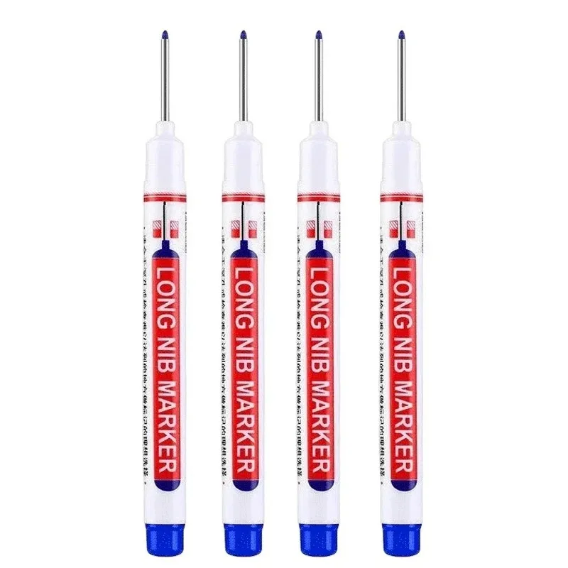 Long Head Deep Hole Marker, 20 Mm Long Nose Nib Deep Reach Metal Marking Pen, Quick-drying Waterproof Permanent Pens