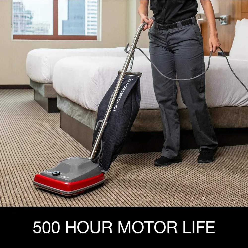 Red Upright Bagged Commercial Vacuum Cleaner