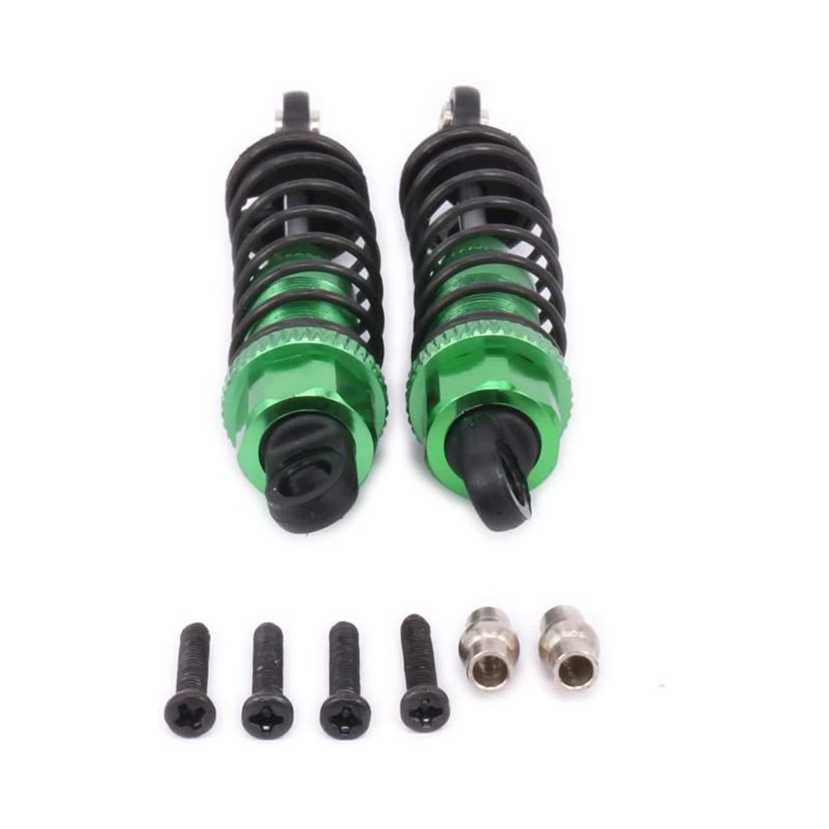 YSUN-2Set Metal Oil Filled Front&Rear Shock Absorber For 1/12 Wltoys 12428 12423 RC Car Crawler Upgrad Part,Green