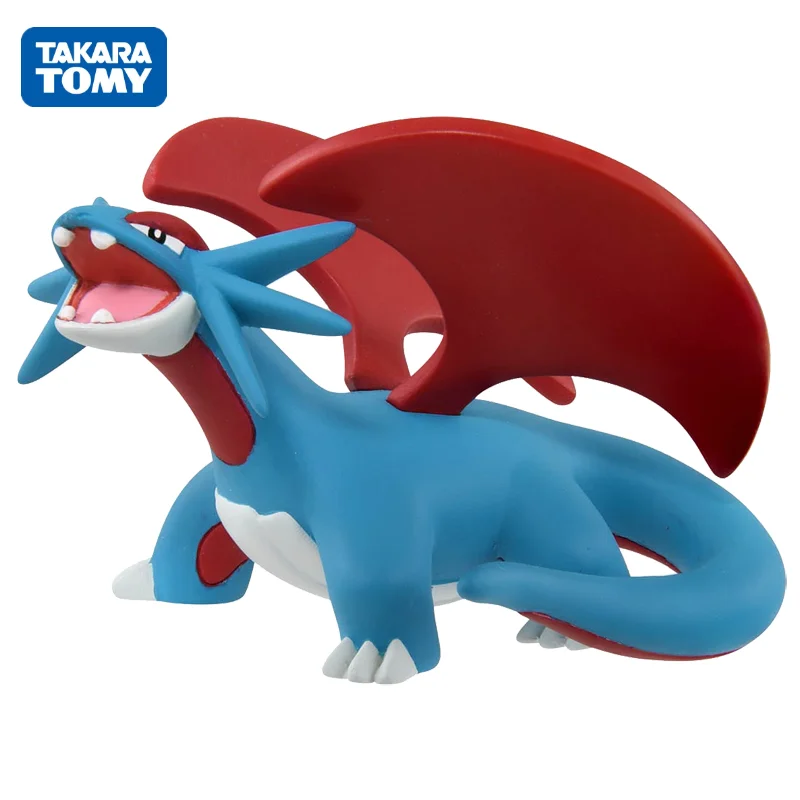 TAKARA TOMY Anime Pokemon Salamence Mini Ornaments Cartoon Collection Decorative Model Children's Toy Figure Birthday Gift