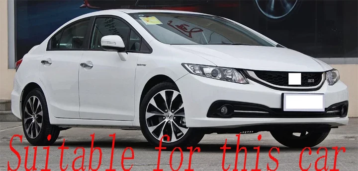For Honda Civic Ninth Generation 2011 2012 2013 2014 Plastic Exterior Visor Vent Shades Window Sun Rain Guard Deflector 4pcs
