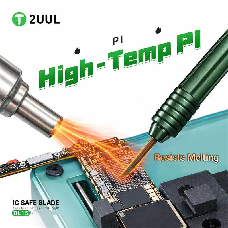2UUL BL15 Chip Glue Revomal Blade Set For CPU IC BGA Chip Mobile Phone Repair Rework Tool