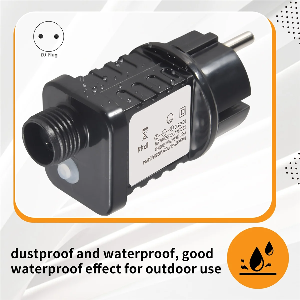 ABZW 24V Transformator Wtyczka Zasilacz Odpowiedni na Boże Narodzenie Halloween Sprzęt LED Dekoracje Wtyczka EU