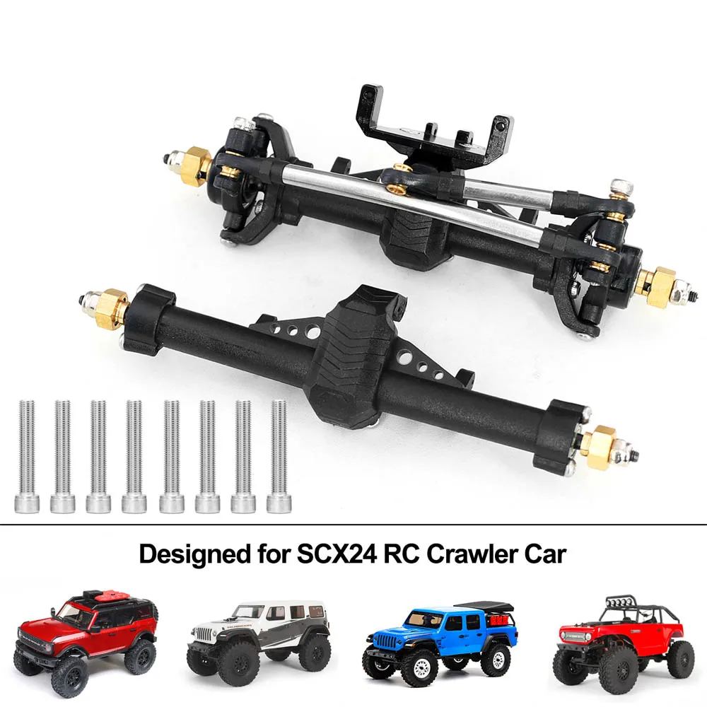 

Нейлоновая ось OGRC, пластиковые передние и задние оси для осевого SCX24 C10, засов JLU Gladiator Bronco 1/24, радиоуправляемый гусеничный автомобиль