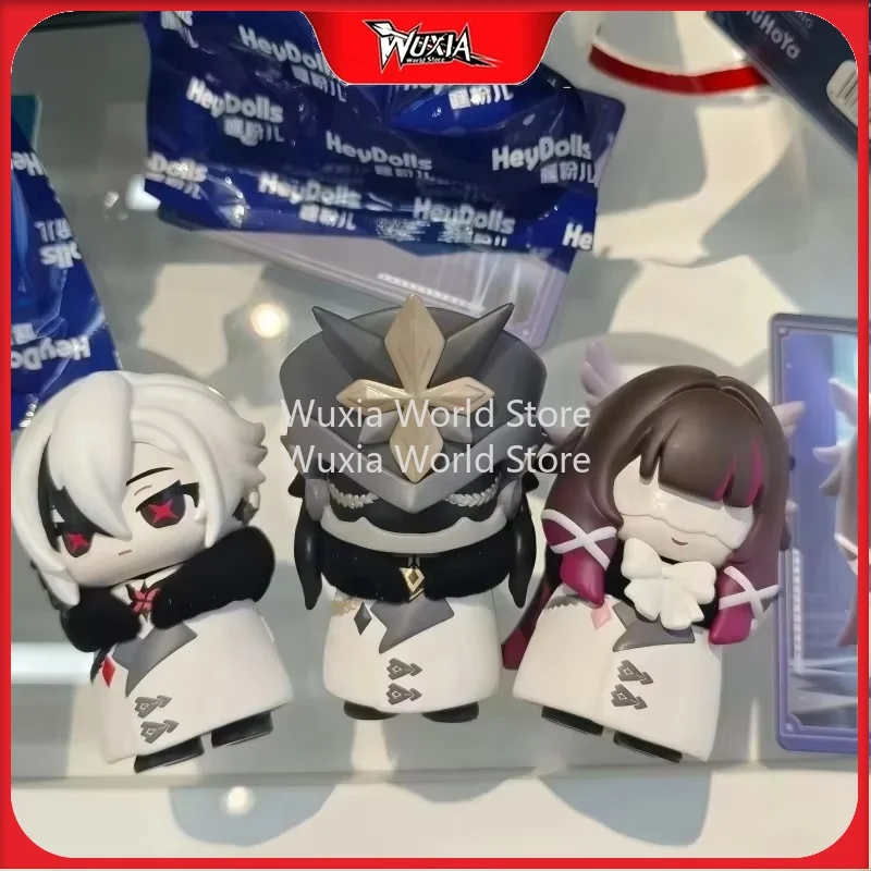 In Stock Genuine Genshin Impact Fatui Harbingers Q Version Blind Box Egg Series Desktop Ornament Surprise Gift Fans Trendy Toys