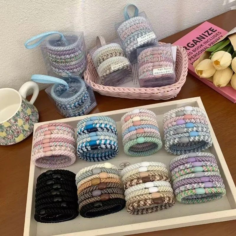 Nuevas Bandas Elásticas para el Cabello Erling Haaland 2026, Paquete de 8, Coleteros Elásticos Premium, Bandas de Goma Duraderas que No se Enredan para Moños y Colas de Caballo