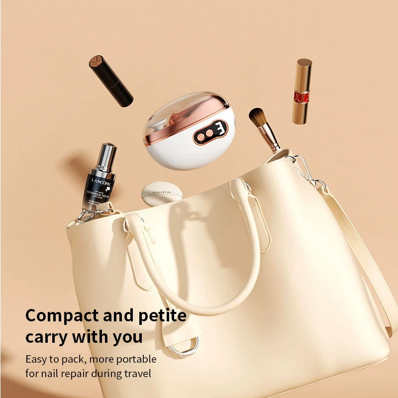 Automatic Electric Nail Clipper, 2-in-1 Rechargeable Nail Grinder & Trimmer, Portable Cordless for Toenails