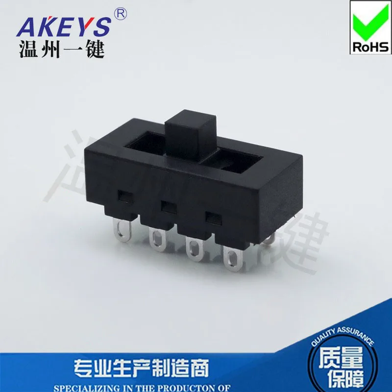 2)12A 250V 3 Position 8 Pin Toggle Slide DIP Switch LQ-103H Hair Dryer Hot Cold Wind Fit for JJ-15 Philips Flyco FH6218/20/21/31