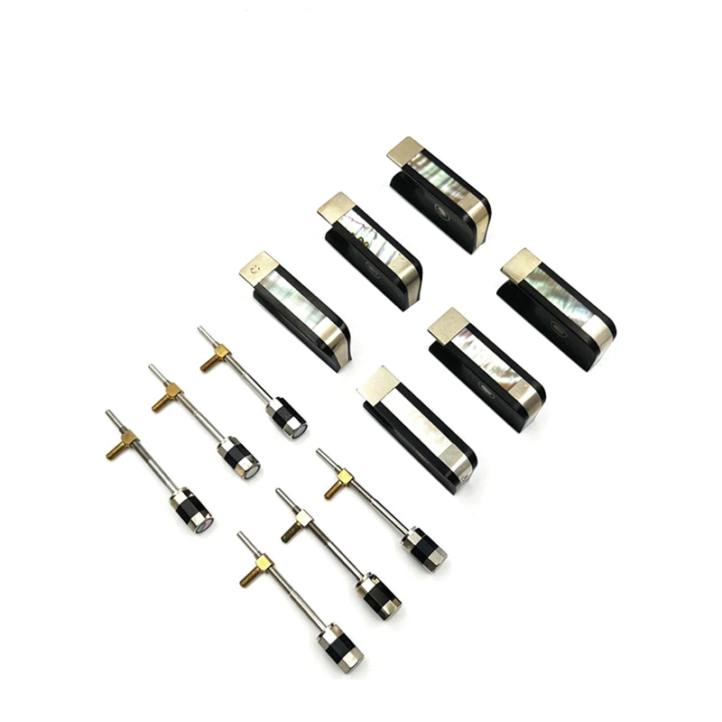 Viola Bow Ebony Frog+copper Screw Button Abalone shell violin Parts Accessories Stringed Instruments