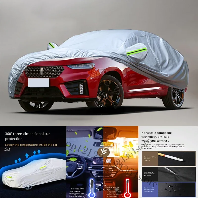 

For Wey VV7 fit Outdoor Protection Full Car Covers Snow Cover Sunshade Waterproof Dustproof Exterior Car cover Protection