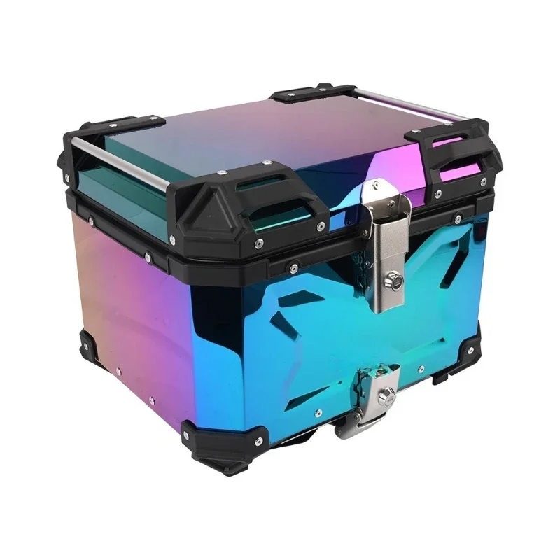 

Color-plated laser motorcycle trunk