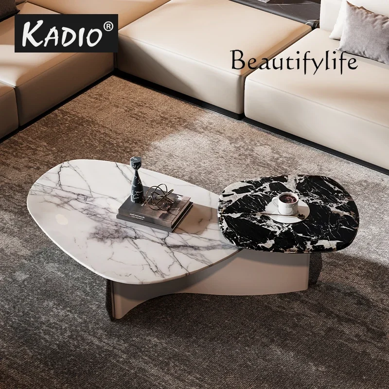 M Italian Modern/natural Marble Luxury Stone/home Living Room Creative Designer Special-shaped Combination Coffee Table