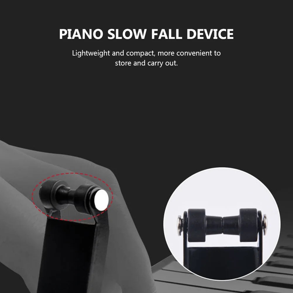 

1pc Piano Cover Slow Descend Device Hydraulic Buffer Fallboard Decelerator Anti-Pinch Finger Protector For Keyboard Cover