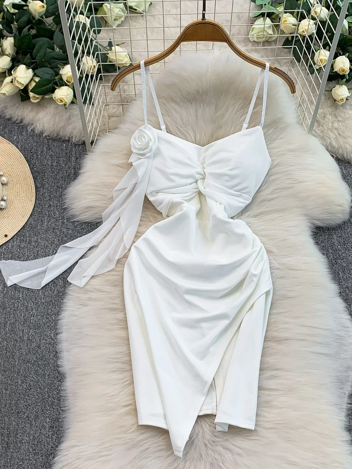 

Элегантное женское платье с V-образным вырезом и завязками, осенне-зимнее, с цветочным принтом, асимметричное, приталенное, с завышенной талией, А-силуэт