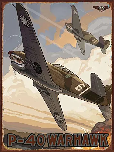 

American Classic Airplane Fighter Metal Signs Aircraft Plane Wall Sticker Vintage Art Painting Poster Bar Room Home Decor YJ012