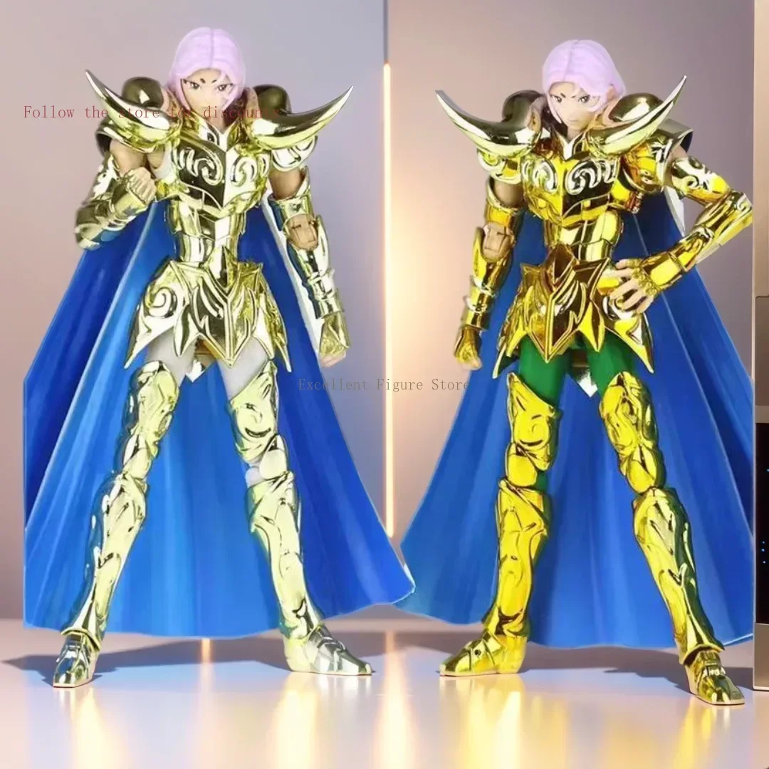 

In Stock CS Model Saint Seiya Myth Cloth EX Aries Mu Metal Corner with Shion head Knights of the Zodiac Anime Action Figure Toys