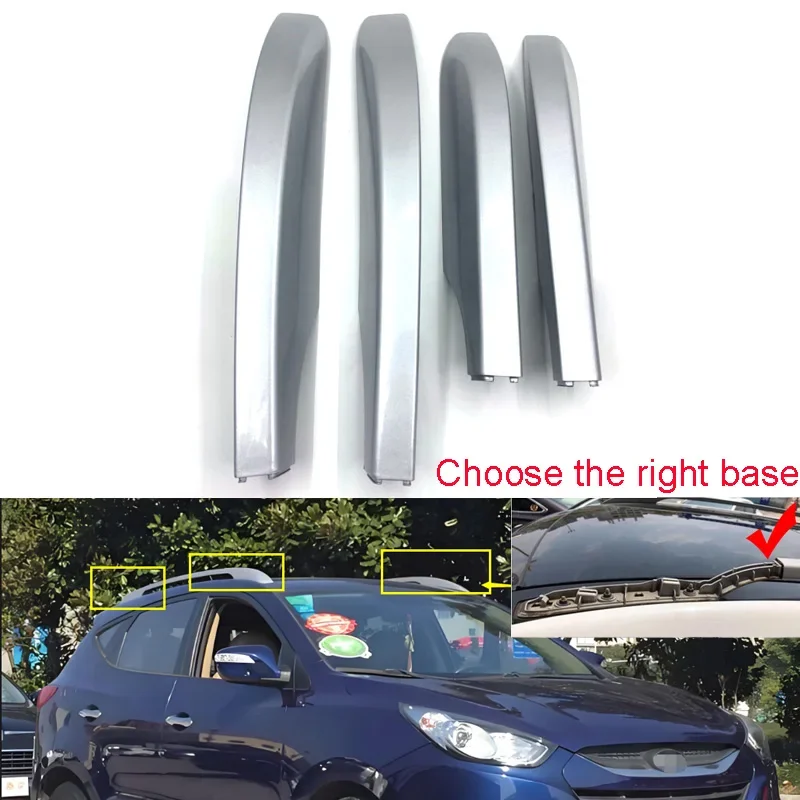 Car Luggage Rack Cover For Hyundai IX35 2010 2011 2012 2013 2014 2015 2016 2017 Roof Luggage Rack Lid Guard Cap Decorative Shell