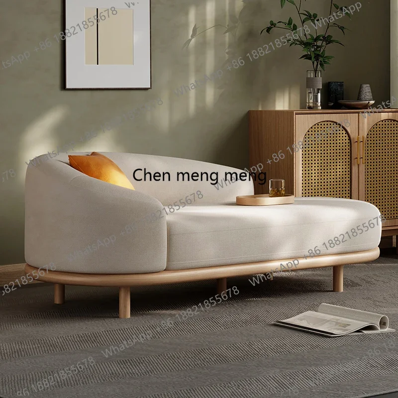 

ZHSolid Wood Nordic Living Room Sofas Modern Balcony Nordic Minimalist Living Room Sofas Lazy Single Sofy Do Salonu Furniture