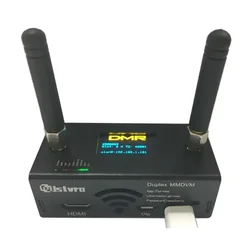 조립된 듀플렉스 MMDVM 핫스팟 UHF VHF + OLED + 안테나 케이스 키트, 지지대 P25 DMR YSF DSTA NXDN, 라즈베리 파이 제로 W 포함