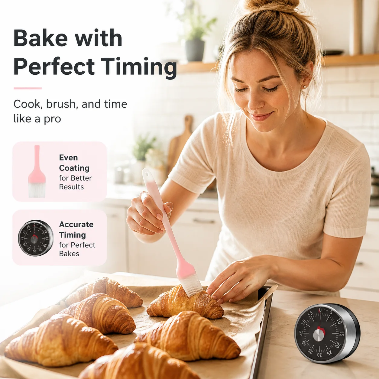 Countdown Reminder Magnetic Mechanical Visual Timers Classroom Baking Clock For Teaching Meeting Kitchen Cooking Baking Working