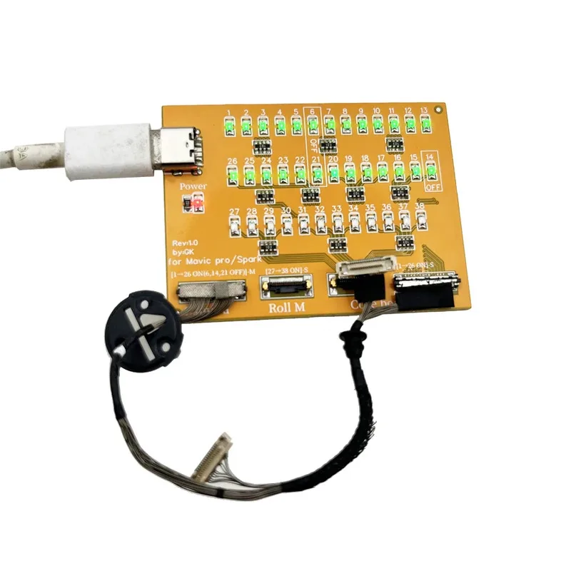 2 in 1 Tester For DJI Mavic Pro/Spark Gimbal Ptz Signal Cable Test Board  Drone Parts Detector